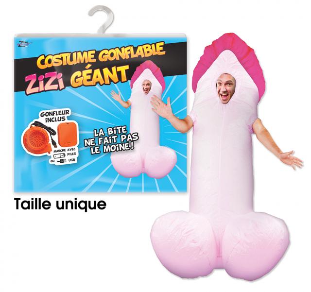Costume gonflable zizi géant