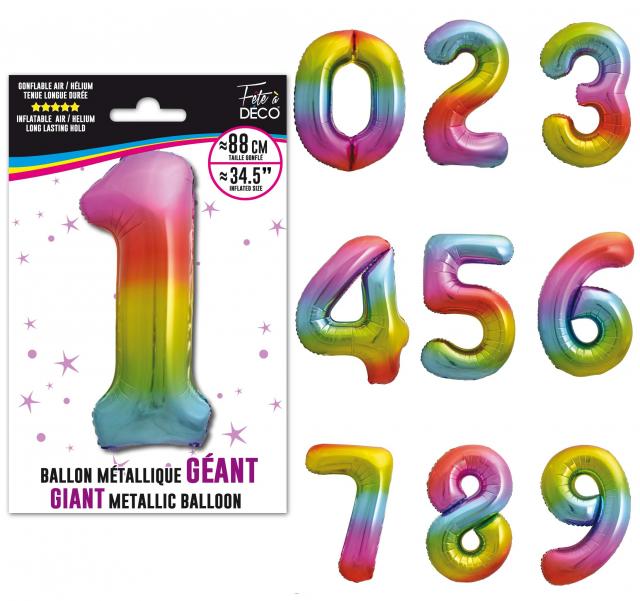 Ballon Géant Métallique Multicolore