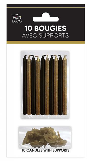 BOUGIES SUPPORTS ART DECO